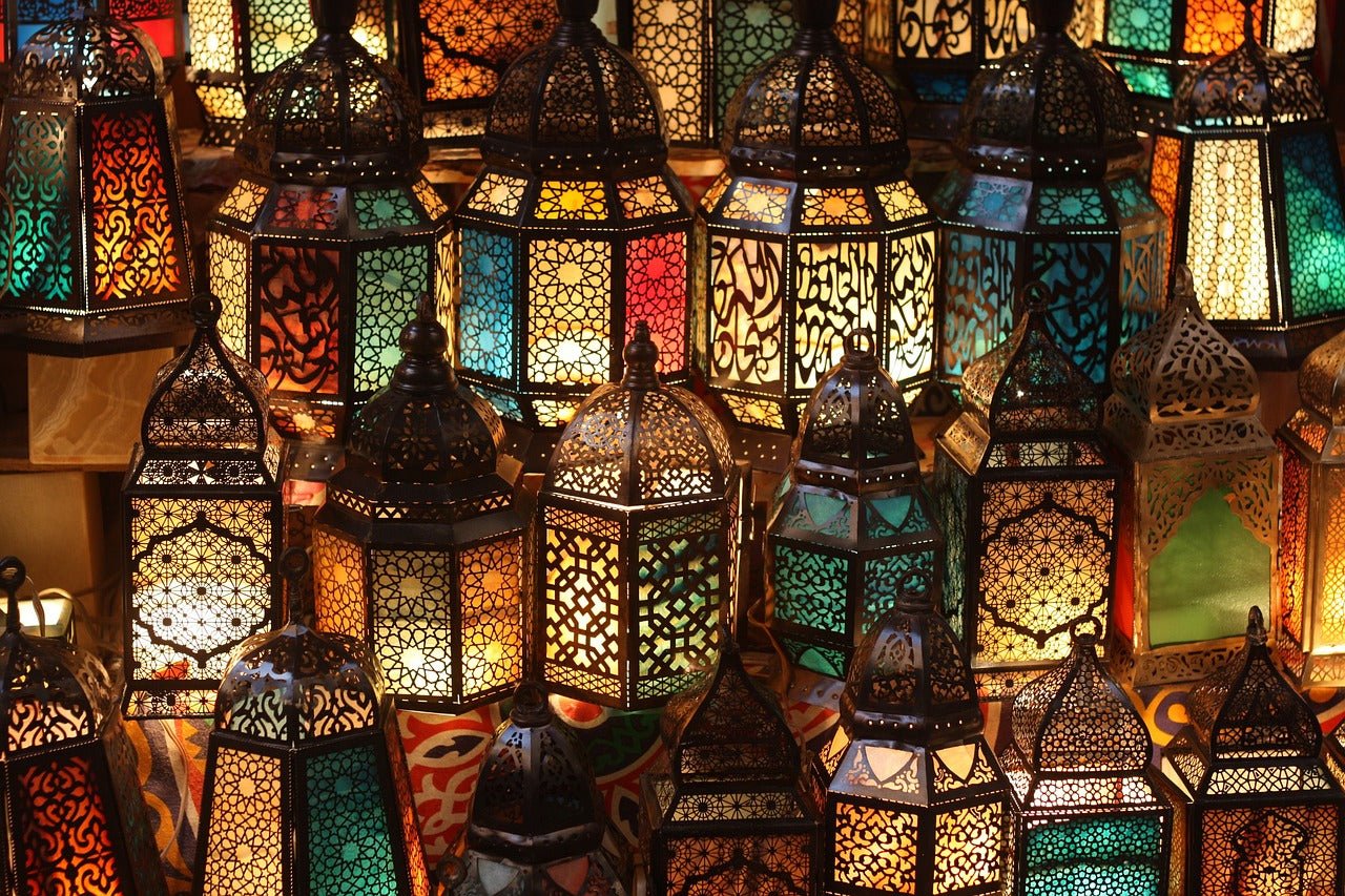 Lanterne Bougie sur Table - Décoration Marocaine - Multicolore