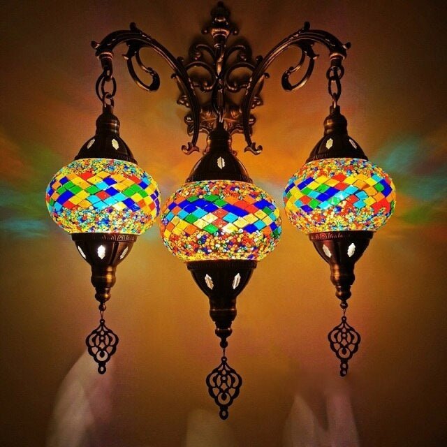 Applique murale globe verre - Décoration Oriental