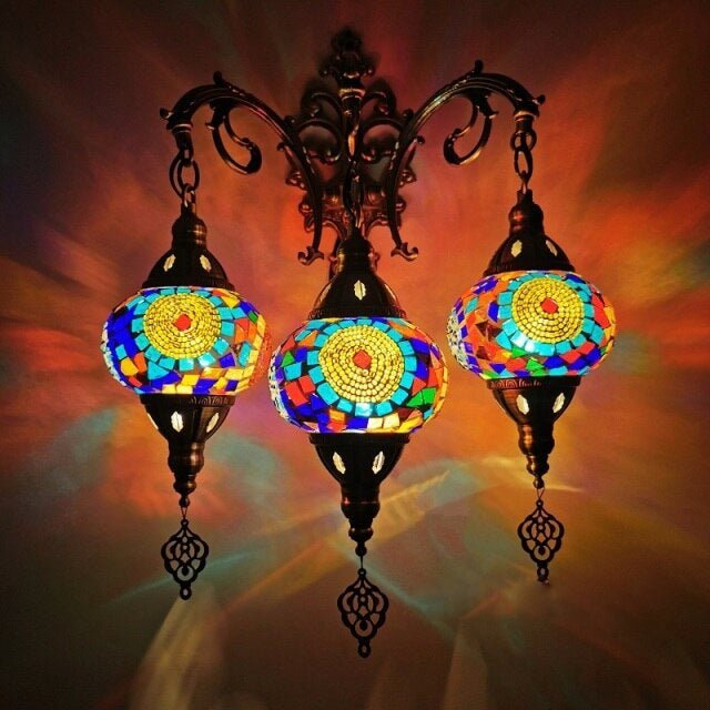 Applique murale trois têtes - Décoration Oriental