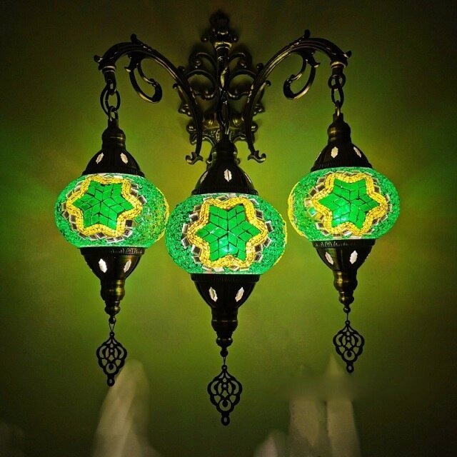 Applique murale verre art déco - Décoration Oriental