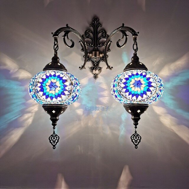 applique murale verre et acier - Décoration Oriental