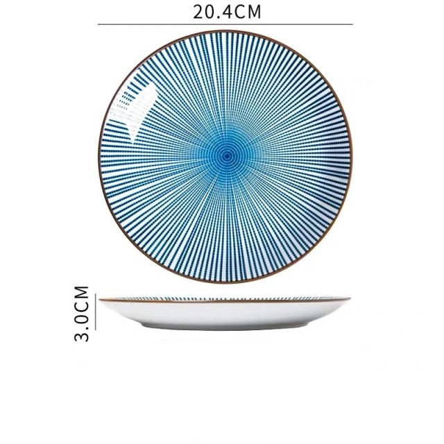 assiette marocaine bleue - Décoration Oriental