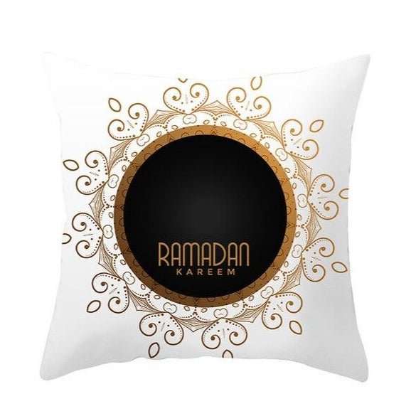 coussin décoratif noir et blanc - Décoration Oriental