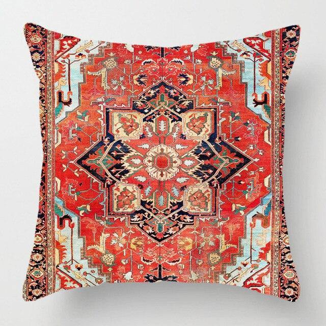 Housse de coussin typique marocain rouge - Décoration Oriental