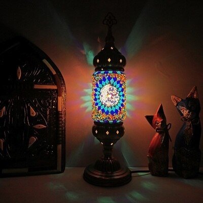 lampe de table en mosaïque - Décoration Oriental