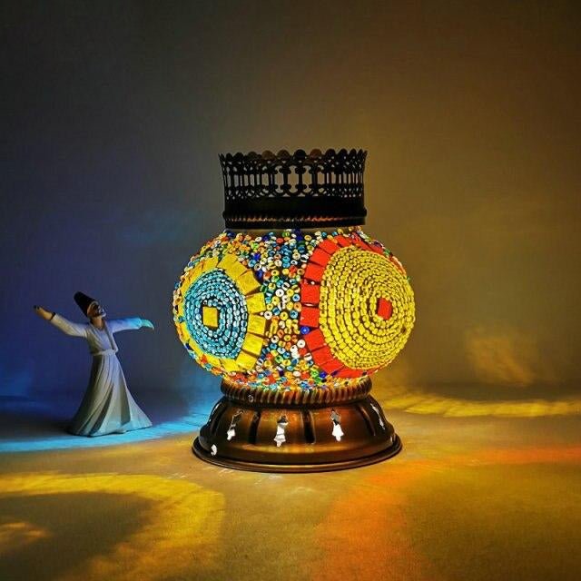 lampe table vitrail - Décoration Oriental