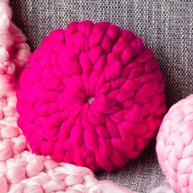 Pouf ethnique rose - Décoration Oriental