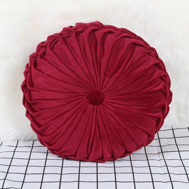 Pouf velours pourpre - Décoration Oriental