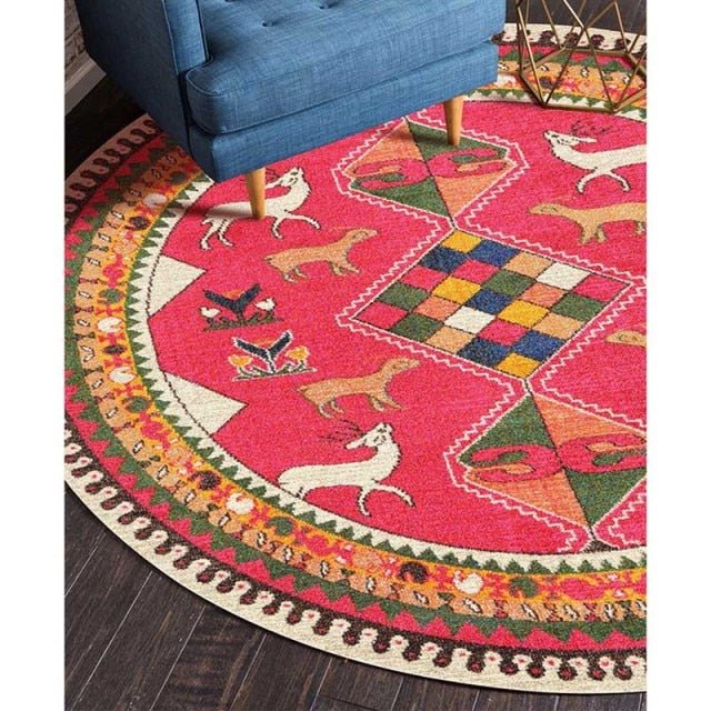 Tapis rond typique - Décoration Oriental