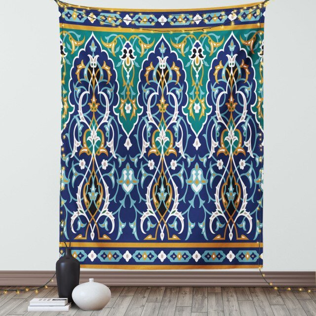 tenture murale bleue - Décoration Oriental