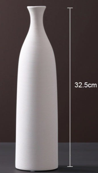 vase céramique blanc design - Décoration Oriental