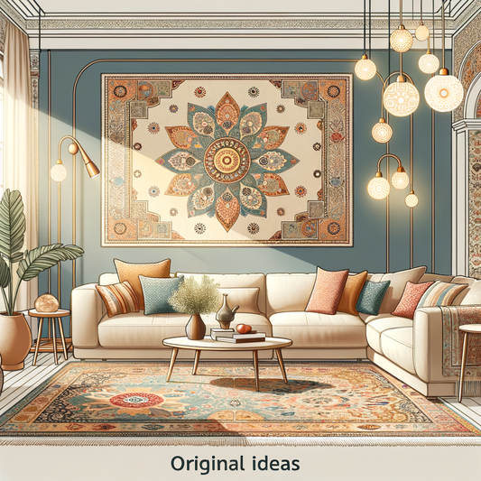 Image d'illustration pour l'article : Idées Originales pour Intégrer des Tapis Persans dans le Salon