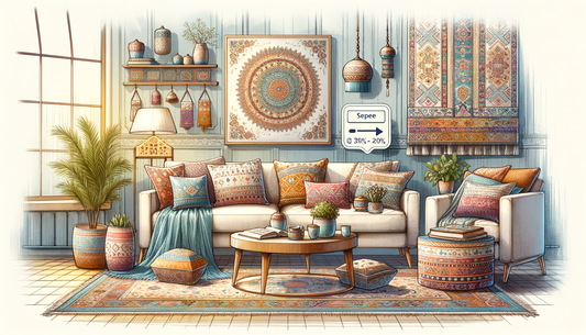 Image d'illustration pour l'article : Comment intégrer des textiles orientaux dans votre salon avec style ?