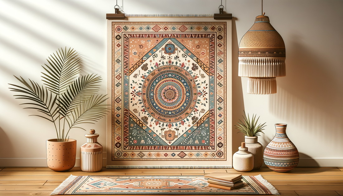 Image d'illustration pour l'article : Tapis berbère fait main pour une déco authentique et chaleureuse