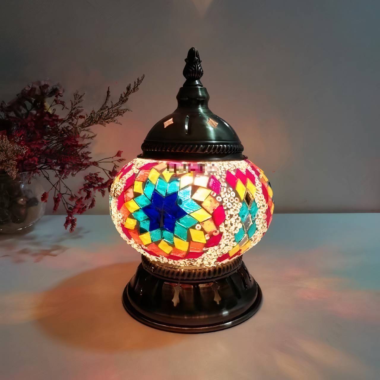 Lampe mosaïque en verre - Décoration Oriental