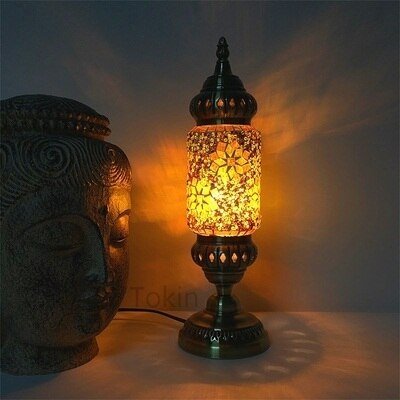 lampe orientale dorée - Décoration Oriental
