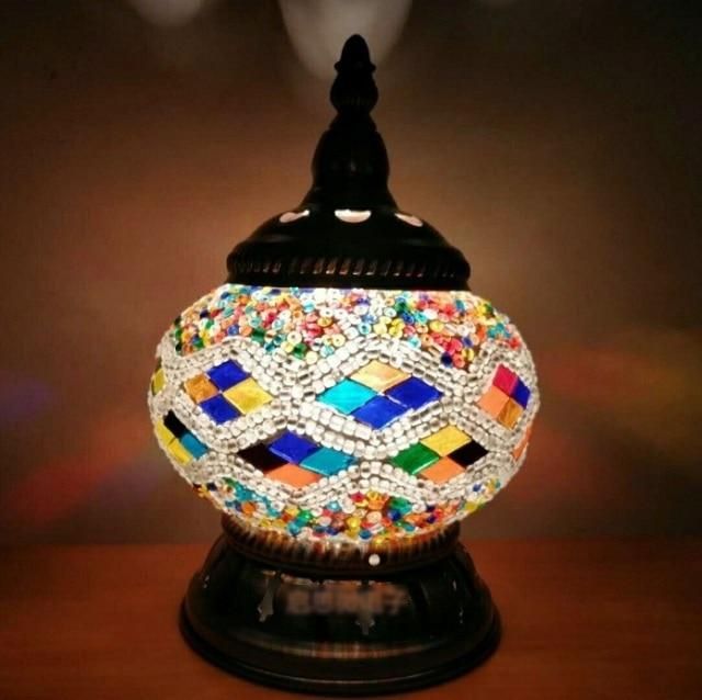 lampe verre coloré - Décoration Oriental
