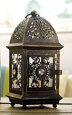 lanterne marocaine ancienne or - Décoration Oriental
