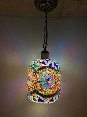 lustre verre craquelé coloré - Décoration Oriental