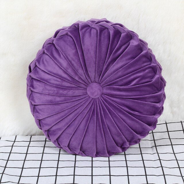 Pouf velours violet - Décoration Oriental