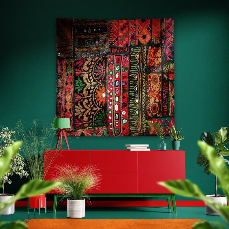 Tenture marocaine colorée - Décoration Oriental